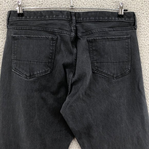 Banana Republic Jeans Mens 36x32 Gray Premium Performance Slim Fit Denim Stretch - Picture 4 of 11